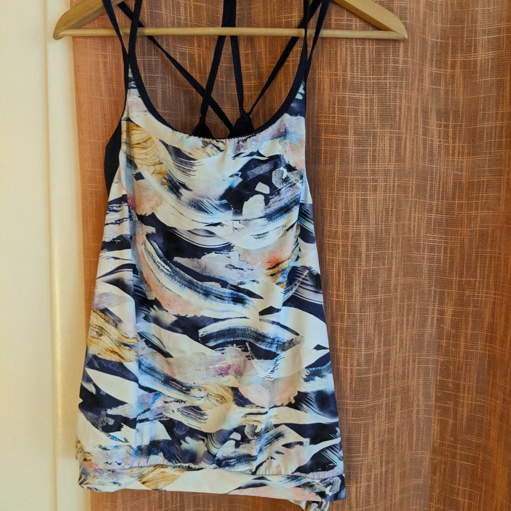 Athleta tankini sports swim top